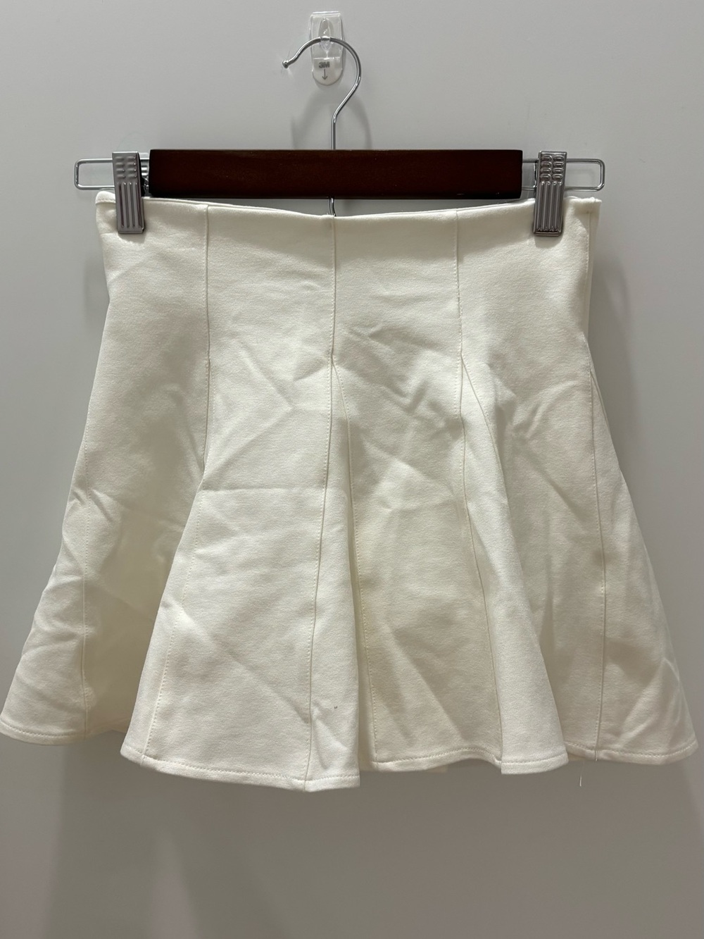 French Kiss white mini skirt